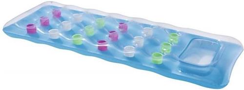 Bestway - Luchtbed fashion - lounge - Blauw - inclusief reparatieset - doorkijkvenster