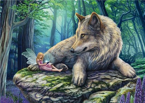 Schmidt Spiele Die Fee und ihr Wolf - 500 Teile.