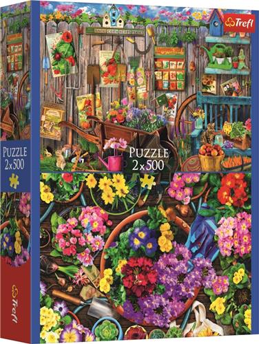 Trefl 2 Puzzles - Arbeiten Im Garten - 500 Teile.