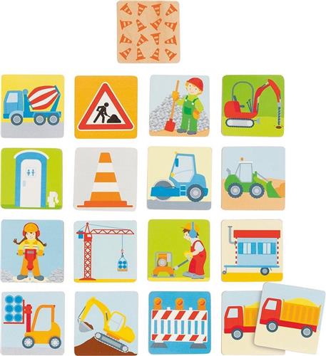 Memo: WEGENWERKEN 5x5cm, 32-delig, 3+