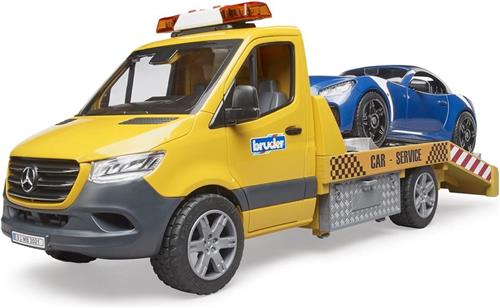 Bruder Mercedes Benz Transporter met Roadster