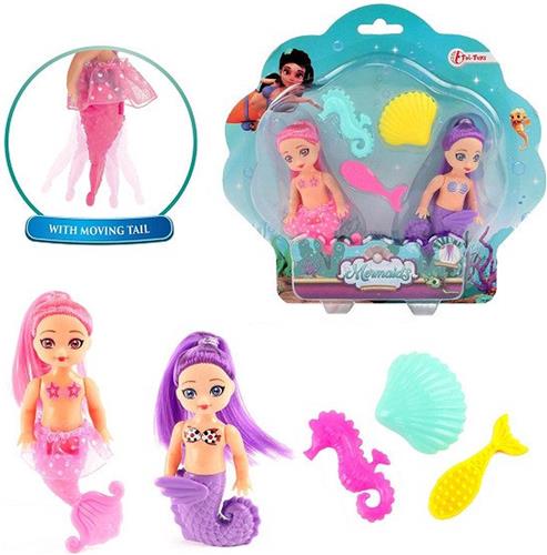 Mermaids Zeemeerminpop met Accessoires, 12cm