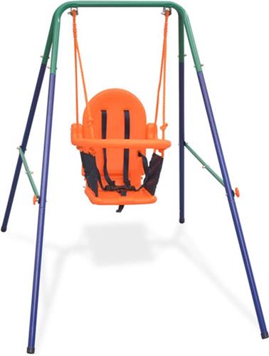 vidaXL-Peuterschommelset-met-veiligheidsharnas-oranje