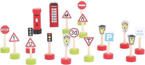 Bigjigs Houten Verkeersborden