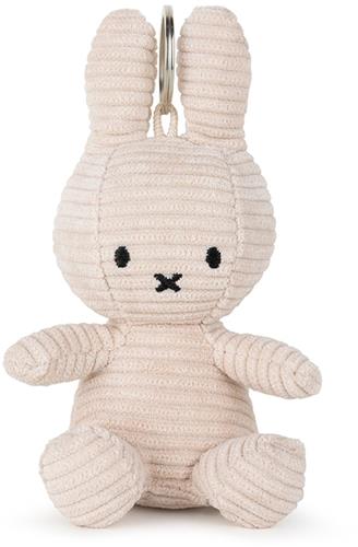 Nijntje Sleutelhanger ECO Corduroy Light Stone Grey 10 cm - Knuffel Light Stone Grey