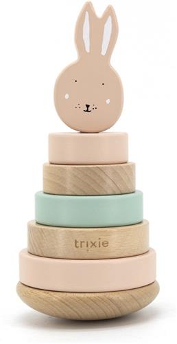 Trixie Houten stapeltoren - Mrs. Rabbit - Educatief - Hout speelgoed - Motoriek