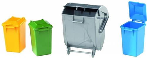 Bruder Set Vuilcontainers: 4 Stuks Bruder (02606)