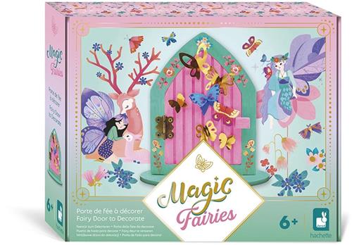 Janod Magic Fairies - Creatief Pakket - Magic Fairies Feeëndeurtje Om Te Versieren - Een Mooie Decoratief Deurtje Om Te Maken En Te Bewaren - Complete Knutselset - Geschikt Vanaf 6 Jaar