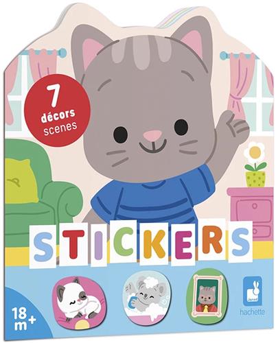 Janod - Stickerboek Het Huis - Stickerboek Met 12 Versierde Pagina's En 8 Pagina's Stickers - Stickerformaat Geschikt Voor Kleine Handjes - Kleintjes Kunnen Het Huis Ontdekken Met dit Leuke Boekje! - Geschikt Vanaf 18 Maanden