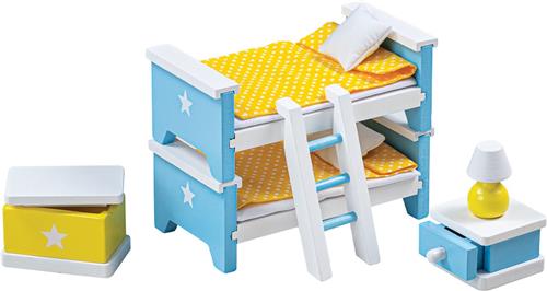 Tidlo poppenhuisinrichting kinder slaapkamer meubeltjes