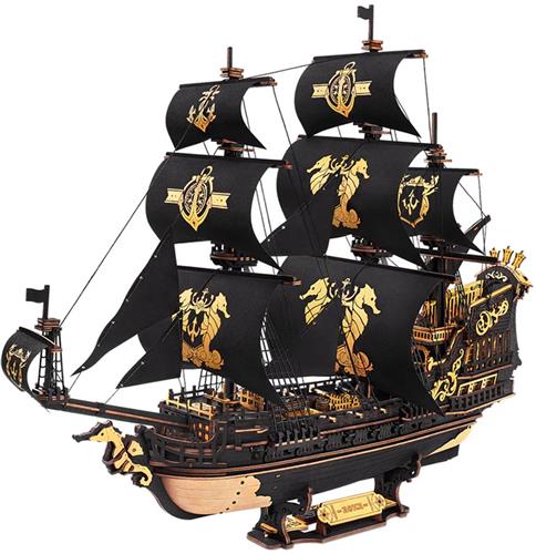 Robotime The Seahorse Barque - ROKR Scale Model Vehicles Series - MCB02 - Schip - Bouwpakket - Miniatuur - Hobby - Knutselen