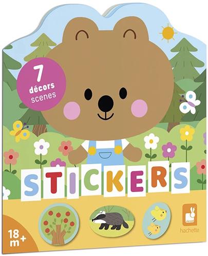 Janod - Stickerboek Het Bos - Stickerboek Met 12 Versierde Pagina's En 8 Pagina's Stickers - Stickerformaat Geschikt Voor Kleine Handjes - Kleintjes Kunnen Het Bos Ontdekken Met dit Leuke Boekje! - Geschikt Vanaf 18 Maanden