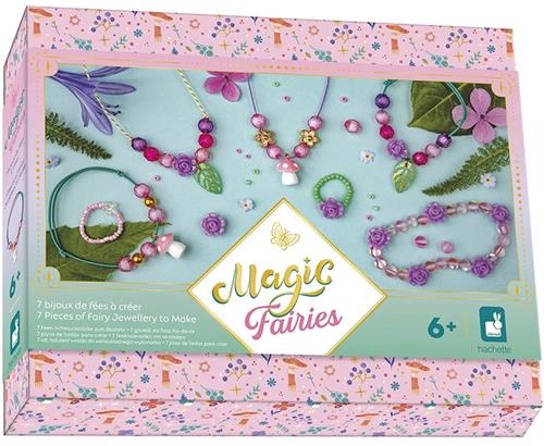 Janod Magic Fairies - 7 Feeënjuwelen Om Te Maken En Te Dragen - Compleet Knutselpakket Inclusief Bewaardoos Om Je Sieraden In Te Bewaren - Geschikt Vanaf 6 Jaar