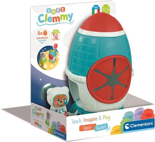 Clementoni - Sensoriële Clemmy Raket, Educatief Speelgoed voor Baby's van 6-36 maanden, 17806