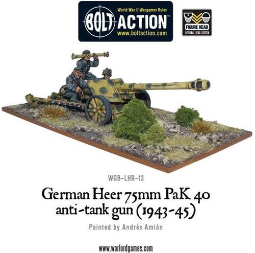German Heer 75mm PaK 40 anti-tank gun (1943-45)