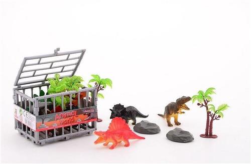 Animal World Dinosaurussen in kooi 10 delig