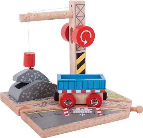 Houten Rails - Gravel Kraan