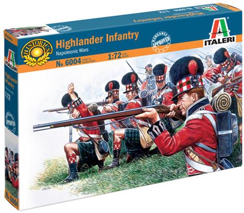 1:72 Italeri 6004 Britse Soldaten - Highlander Infanterie - Napoleontische Oorlogen - Figuren Plastic Modelbouwpakket