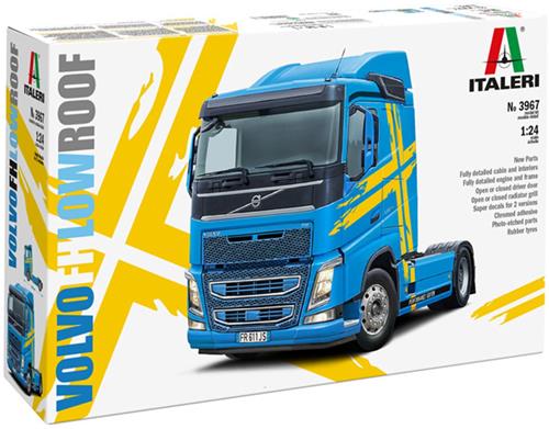 1:24 Italeri 3967 Volvo FH4 Truck 4x2 - Laag Dak - Vrachtwagen Plastic Modelbouwpakket