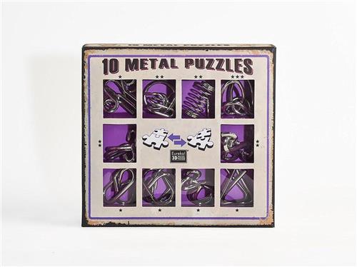 Eureka - Eureka! 10 Metalen Puzzels Paarse Editie