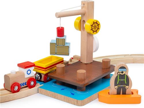 Bigjigs Kraan Dock, Dingy & Duiker