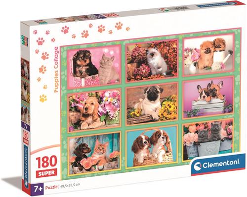 Clementoni - Kinderpuzzel - 180 Stukjes - Huisdieren - Puzzel Voor Kinderen - Vanaf 7 Jaar