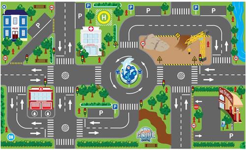 Kids Globe Speelkleed Verkeer met Led verkeerslichten