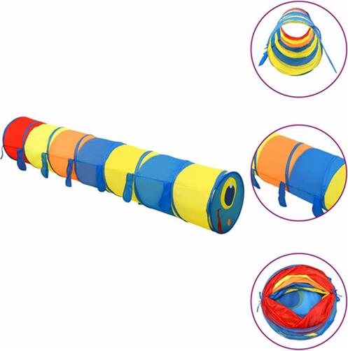 vidaXL Kinderspeeltunnel 245 cm polyester meerkleurig