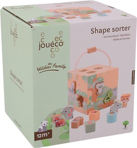 Jouéco Vormenstoof The Wildies Family Junior 16 Cm Hout 12-delig