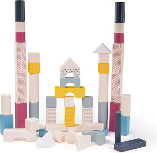 Bigjigs Trommel van 50 Blokken FSC 100%