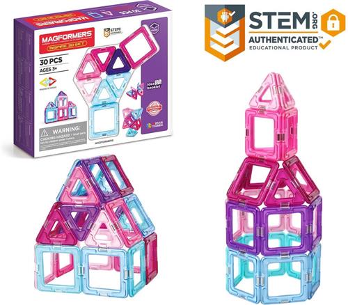 Magformers Inspire- bouwset 14 stuks- magnetisch speelgoed- speelgoed 3,4,5,6,7 jaar jongens en meisjes Montessori speelgoed- educatief speelgoed- constructie speelgoed