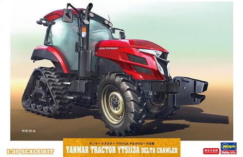 1:35 Hasegawa 66104 Yanmar Tractor YT5113A -Delta-rupsaandrijving Specificatie - Landbouwtractor Plastic Modelbouwpakket