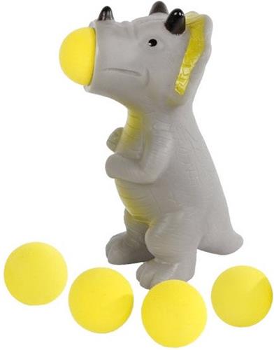 Dinoworld Popper Dinosaurus Junior 14 Cm Grijs 6-delig