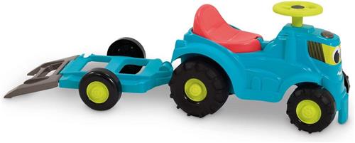 Ecoiffier Tractor met Aanhanger en Grasmaaier