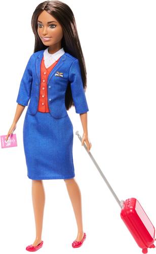 Barbie Flight Attendant Pop Blauw