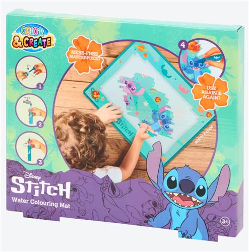 Disney Lilo & Stitch kleurmat - 51x41 cm - waterstift - herbruikbare tekenmat