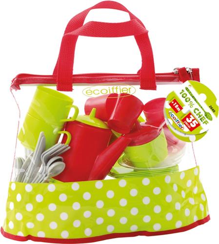 Servies in Tas 35-delig