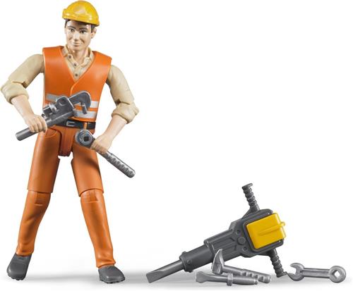 Bruder bouwvakker 10,7cm met ass (60020)