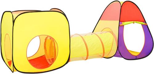 vidaXL Kinderspeeltent 255x80x100 cm meerkleurig