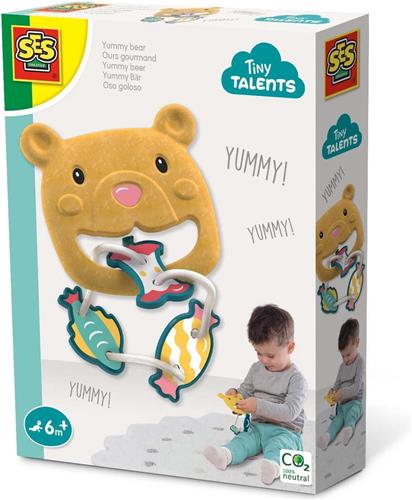 SES Tiny Talents - Yummy beer - voer de beer - vormenstoof - inclusief stickers