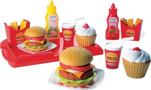 écoiffier 100% Chef: Hamburgerset 25-delig