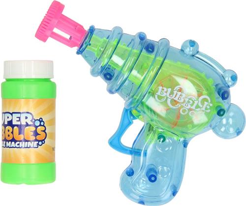 Bellenblaas pistool - Bellenblaasmachine - Bellenblazer - Met navulling - Speelgoed - Kunststof - blauw - groen - roze