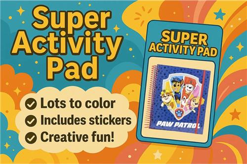 Paw Patrol Super Activiteiten Album Tekenen Kleuren Stickers