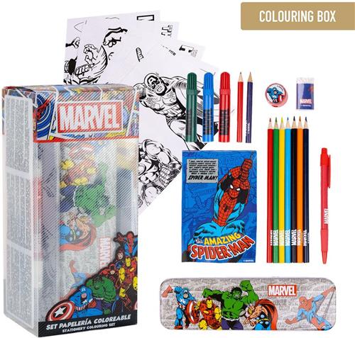 Marvel Avengers Tekenset Tekendoos Tekenen - 25 pieces