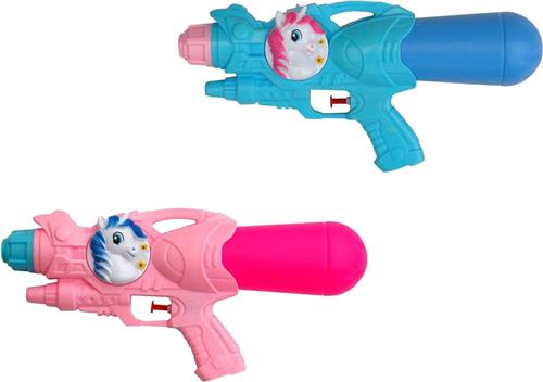 Waterpistool Unicorn 33 cm roze blauw