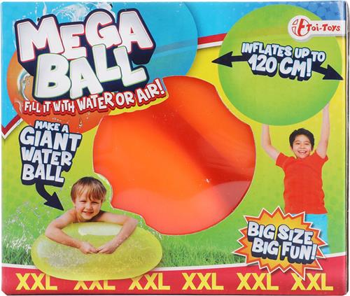 Mega Ball XXL Puffer of Water Ø 120cm assorti 16x18cm - mega waterballon