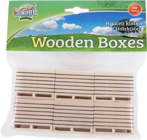 Kids Globe Houten Aardappelkisten 1:32, 6st.