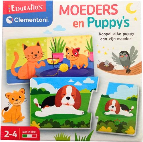 clementoni education moeders en puppy's - moeders en puppy's - educatief - spel - cognitief - kinderen - clementoni