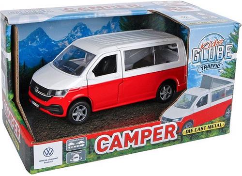 Kids Globe VW Transporter Camper Die-Cast Pull Back, 13,5cm