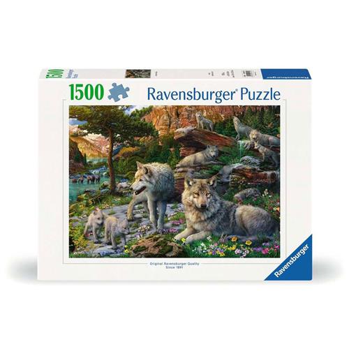Ravensburger puzzel Wolves in the Spring - 1500 stukjes.